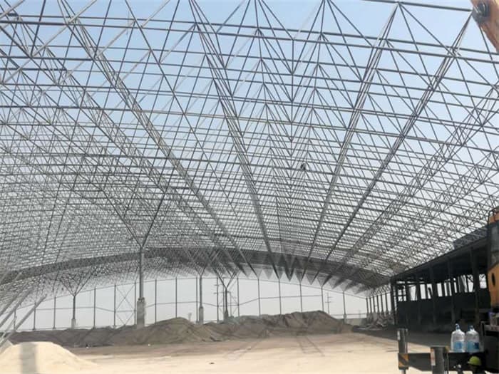 敦化钢厂料仓网架工程